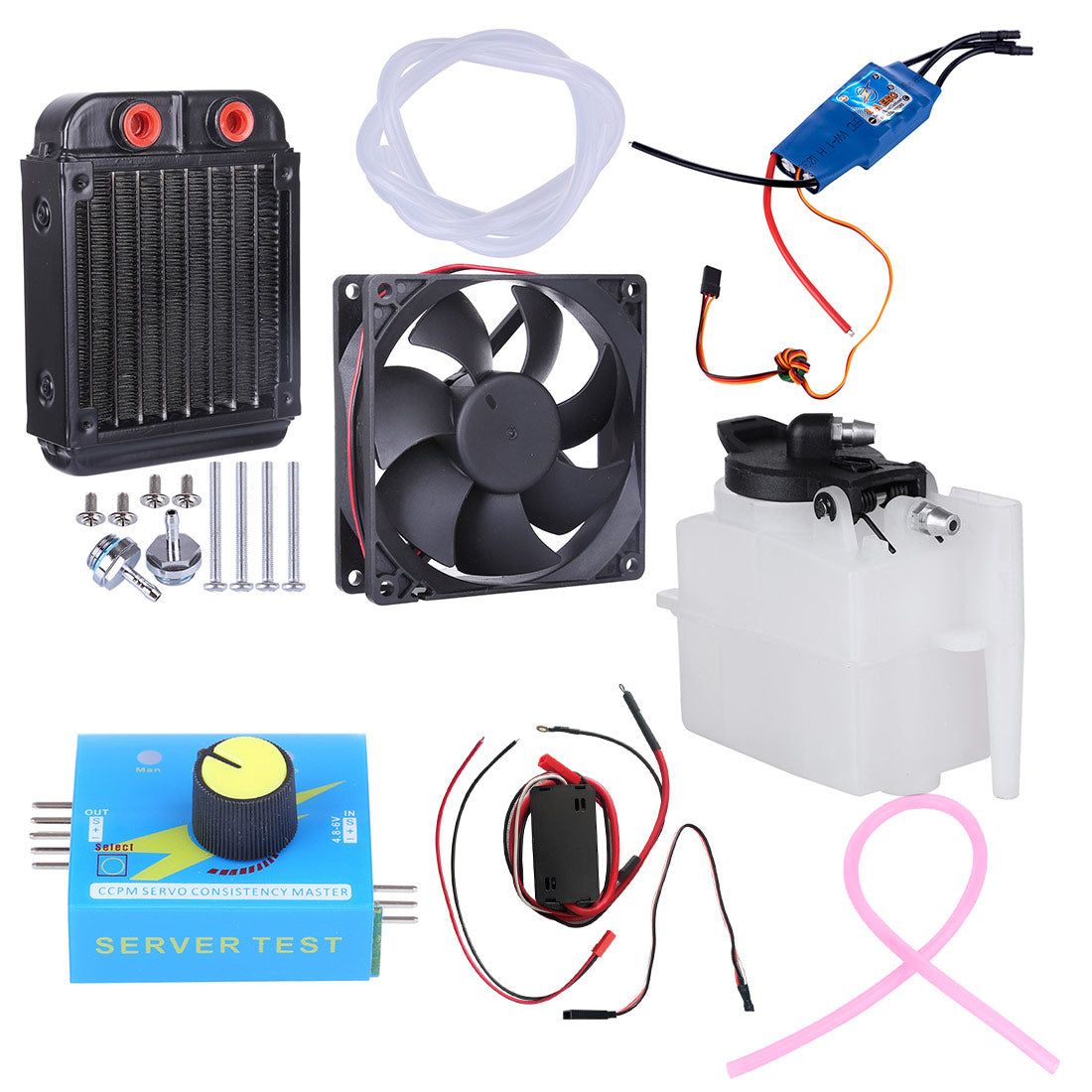 Starter Kit for ENJOMOR V8 GS-V8 Engine and DOHC 36cc DOHC Inline 4 Cylinder 4 Stroke Gasoline Engine