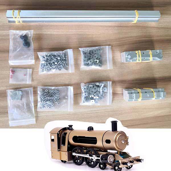 DIY Metal Rail Track Accessory for TECHING Steam Train Assembly Engine