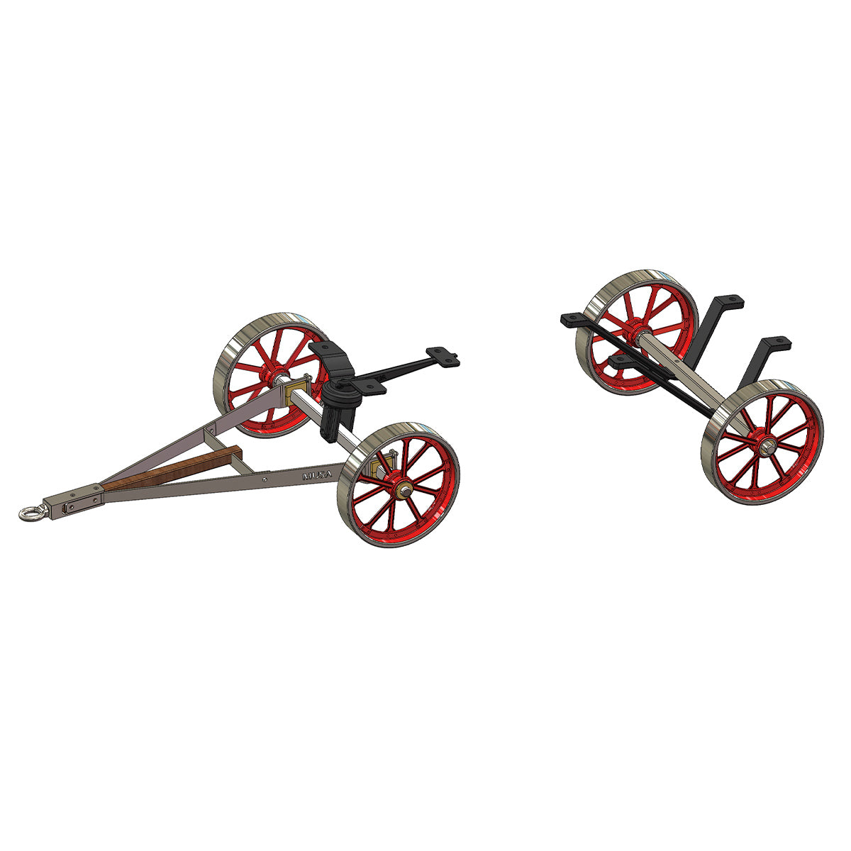 Custom Steering Cart for RETROL HM-01 Hit and Miss Engine Model
