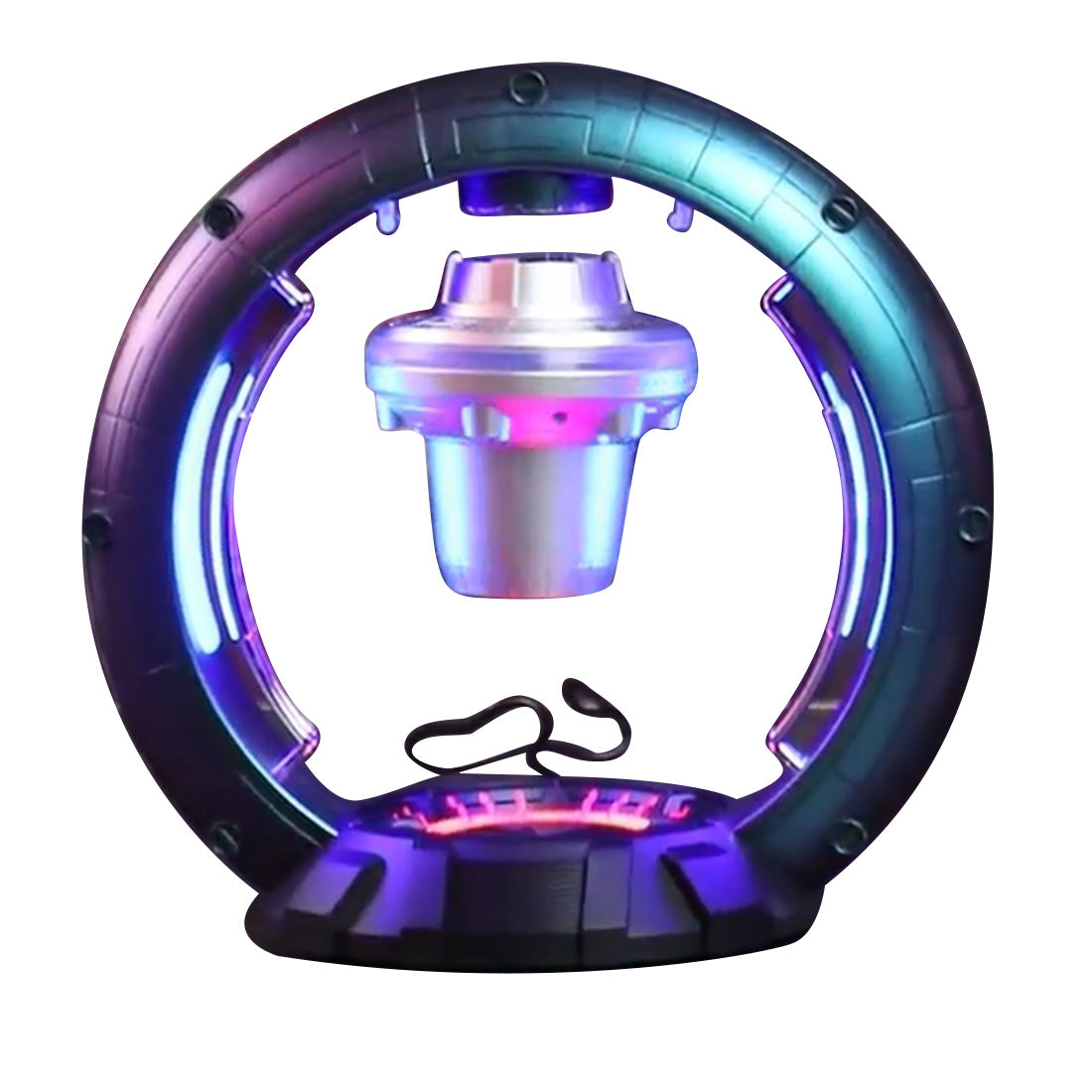Magnetic Levitation Bluetooth Speaker 360° Rotation with LED Light Creative Audio Device
