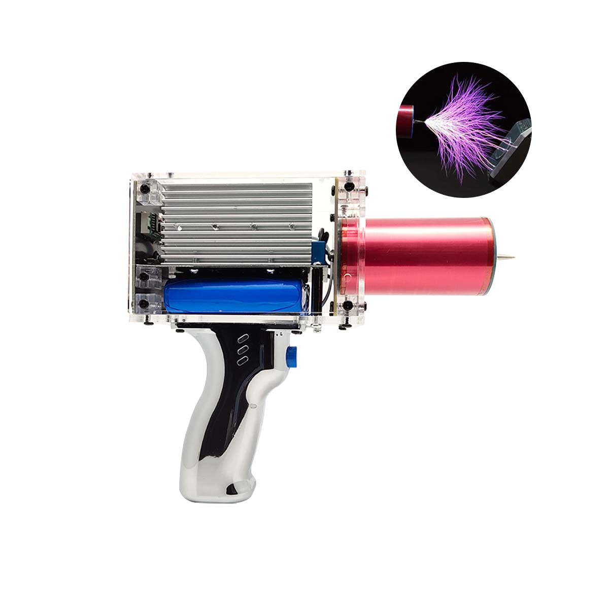 Handheld Tesla Coil with 10cm Long Arc Artificial Lightning Educational Science Experiment