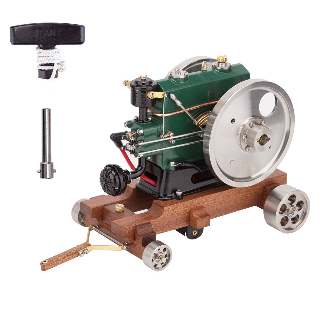 RETROL 1/8 Scale 3.6CC Mini Vintage Single Cylinder 4-Stroke  Working Gasoline Engine Model