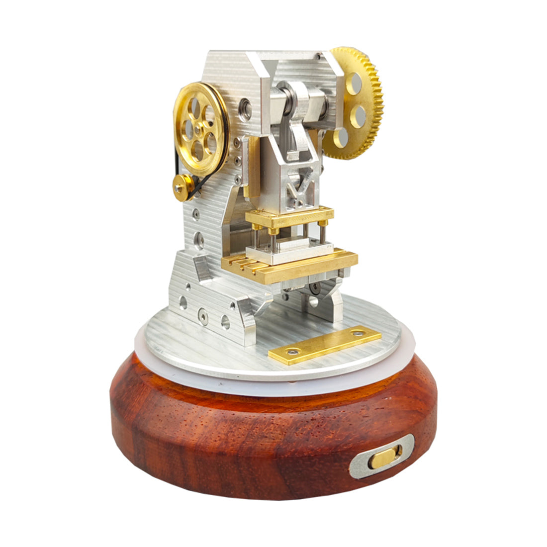 Punch Press Machine Rechargeable Metal Electric Operable Machine with Wood Base