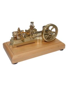 S10 1.7CC Mini Retro Horizontal Single-cylinder Reciprocating Double-acting Mill Steam Engine Model Toys with Speed Reducer