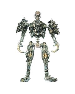 3D DIY Metal Futuristic Mech Skeleton Model Kit, Creative Trendy Display-1250PCS