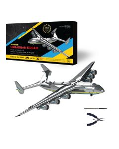 3D Metal AN-225 MRIYA Aircraft Model Kit, Collectible Desktop Display for Aviation Lovers-270PCS