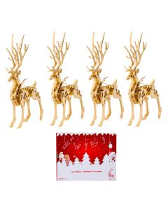 3D Metal Elk Model Kit - Make Your Own Advent Calendar -200PCS