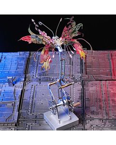 3D Metal Mechanical Butterfly Assembly Model Kit with Mechanical Transmission