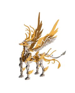 3D Metal Mechanical Deer DIY Assembly Model Kit, Futuristic Desktop for Adults and Collectors