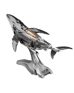 3D Metal Mechanical Humpback Whale Model Kit– DIY Marine Creature Assembly Puzzle Toy