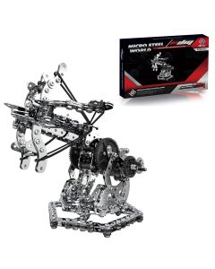 3D Metal Mechanical Puzzle Dragon Crossbow Model Assembly Kit for Kids, Teens, and Adults-812PCS