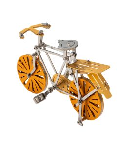 3D Metal Puzzle Bike DIY Mechanical Assembly Model Kit – Stainless Steel Bicycle, Desktop Collectible Craft for Mechanical Enthusiasts (105+PCS)