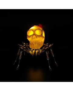 3D Metal Skull Spider Night Light Assembly Model Kit