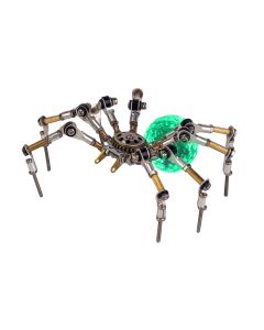 3D Metal Spider Model DIY Kits with 3CM Glowing LED Crystal Ball -270PCS+