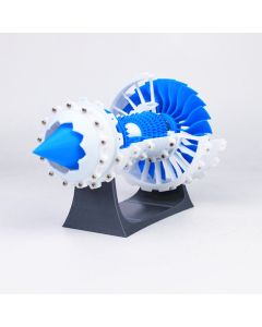 3D Printed Aero Engine Model Jet Engine Model Turbofan STEM Model