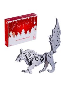 3D Puzzle DIY Model Kit Wolf - Make Your Own Advent Calendar - Creative Gift
