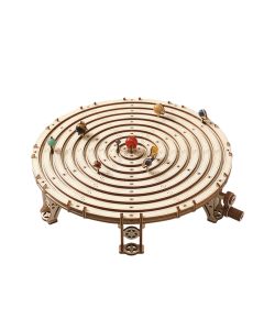 3D Wooden Mechanical Orrery Solar System Model Kit, DIY STEM Educational Desktop Display (413PCS)