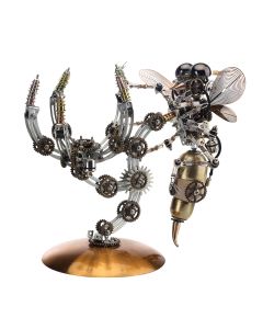 627PCS Metal Steampunk Kit Toy Mechanical Wasp