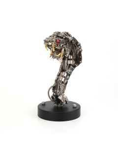 Cobra Snake 3D Metal Puzzle Kit Athanatos Half Body Serpent Statue with Lights 400+Pcs