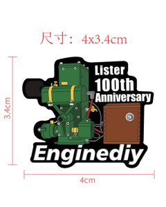 100th Anniversary Stationary Engine Refrigerator Magnet for Enginediy VIP Customers