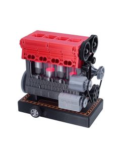 ENJOMOR 3D Printed Inline Four-Cylinder Engine Model Kit that Works - Build Your Own Engine