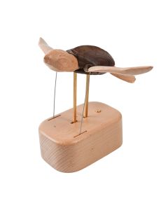 Handcrafted Wooden Sea Turtle Dynamic Model- Desktop Stress Relief Display