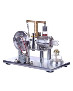 Stirling Engine Model Hot Air Stirling Engine Electricity Generator with Colorful LED - Enginediy