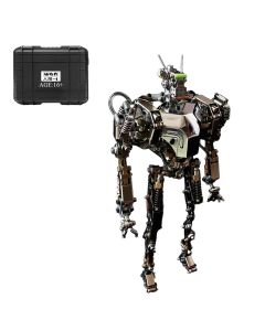 Humanoid-1 3D Metal Future Mech War Machine Model with Articulated Joints & Lights
