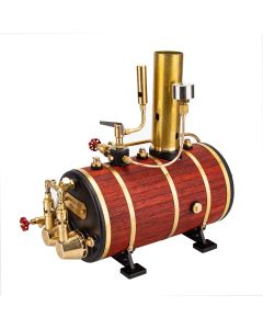 KACIO WS100L 850mL Horizontal Steam Boiler for Model Ship Steam Engine