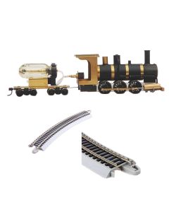 Live Steam Locomotive Model Train Engine 1:87 Ho Scale with Steam Engine Boiler Fuel Tank Track