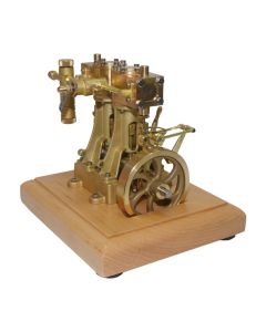 M30B 3.7CC Mini Retro Vertical Double-cylinder Reciprocating Double-acting Steam Engine Model Toys