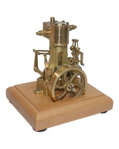 M31 1.85CC Mini Retro Vertical Single-cylinder Reciprocating Double-acting Steam Engine Model Toys with Speed Reducer
