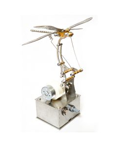 Mechanical 3D DIY Dynamic Dragonfly Metal Model Building Kit – Bionic Kinetic Art Sculpture(Finished Version)