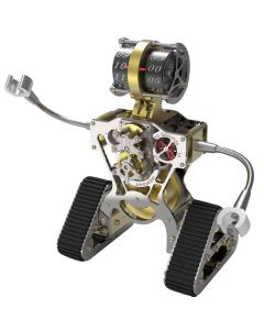 Metal Robot Mechanical Clock Desktop Art Display