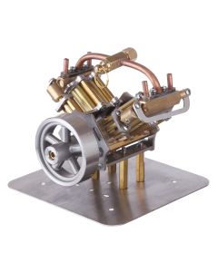 Mini V4 Steam Engine Miniature Steam Engine Model without Boiler