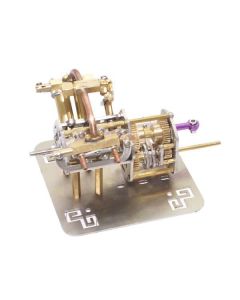 Mini V4 Steam Engine Model with Reverse Gearbox Toy Creative Gift