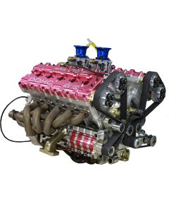 RUIFEIYA 1:4 Scale V10 Gas Engine Model - 150cc DOHC 40-Valve 4-Stroke 3-Ring Water-Cooled Internal Combustion Engine