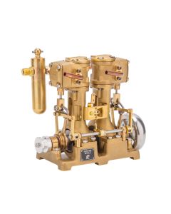 RW-L2 Retro Mini Inline Double Cylinder Steam Engine Model for 70-130cm Steamship 