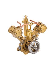 RW-V2 Mini V-Shape Double Cylinder Steam Engine Model for 70-130cm Steamship