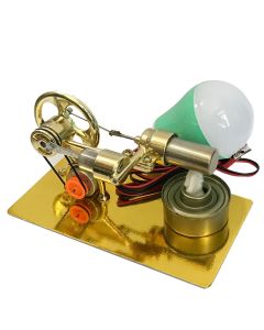 Single Cylinder Stirling Engine Model Kit With LED for Science Experiment