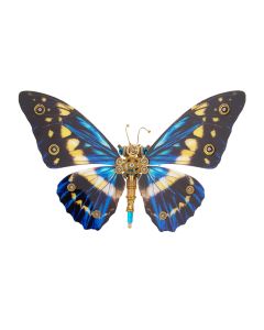 Steampunk 3D Butterfly Model Metal Puzzle DIY Assembly Kit for Kids, Teens and Adults (150PCS+) - Morpho Helena