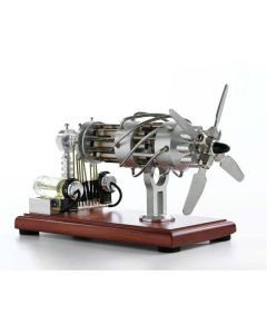16 Cylinder Stirling Engine Double Tank Gas Powered Motor Stirling Engine Model Toy