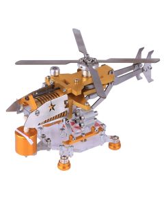 Stirling Engine Model Kit Vacuum Engine with Helicopter Design Single Stirling Engine Armored Edition