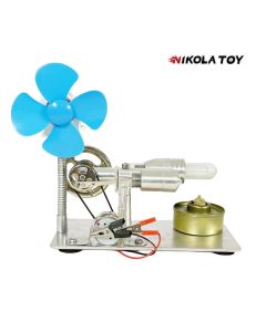 Stirling Engine Model - Power Generation+Windmill