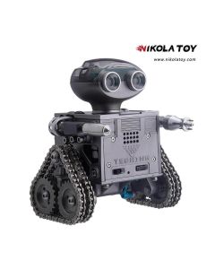 TECHING 160PCS Metal Remote Control Tank Robot Building Kits Bluetooth Speaker