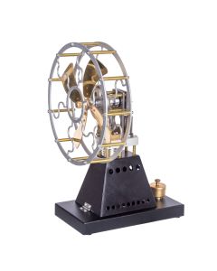 ENJOMOR Vintage 4-Blade Heat Powered Thermal Stove Fan Stirling Engine Physics Science Experiment Toy