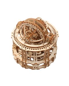 Wooden Tourbillon Timer 3D Assembly Model Kit with Mechanical Transmission