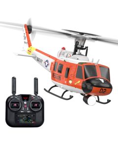 YU XIANG F07H UH-1 Huey RC Helicopter 1/34 Scale 8CH Brushless Flybarless GPS RTF with Altitude Hold & One-Key Figure 8 Flight