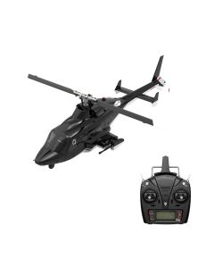 YUXIANG F02-V 1/34 Scale Airwolf RC Helicopter 2.4G 6CH 3D/6G Flybarless Helicopter RTF with Lights, Brushless Motor, Gyro Stabilization
