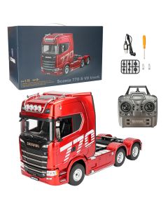 1/18 Scale 6x4 770S Heavy Duty Tractor Truck - RC Semi Trailer Model with Rear Wheel Drive
